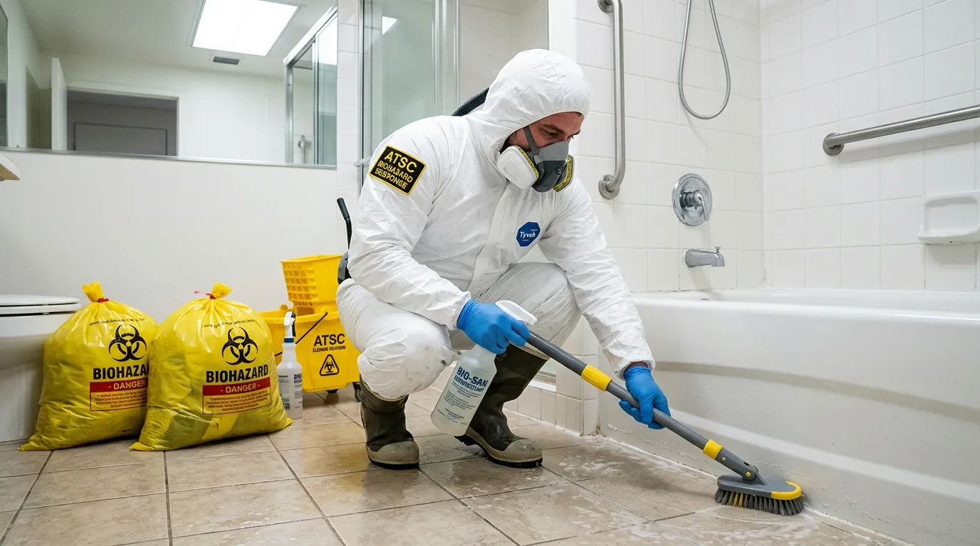 Decontamination equipment deployed for Blood Cleanup in Strawberry Mansion